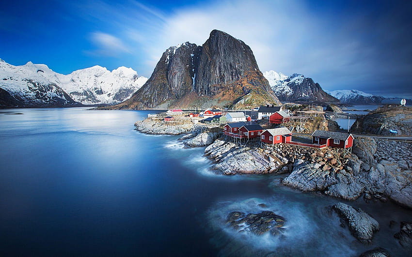 Lofoten Norvège de beaux paysages Fond d'écran HD