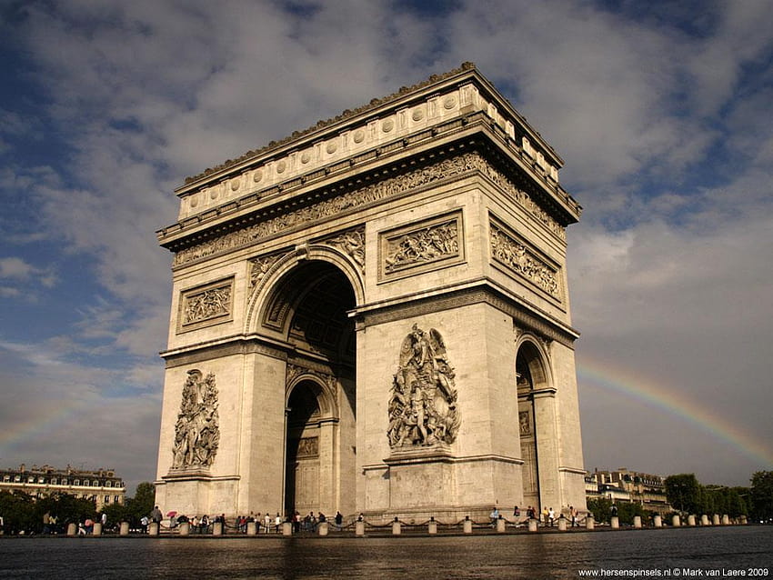 Триумфалната арка, Париж HD тапет
