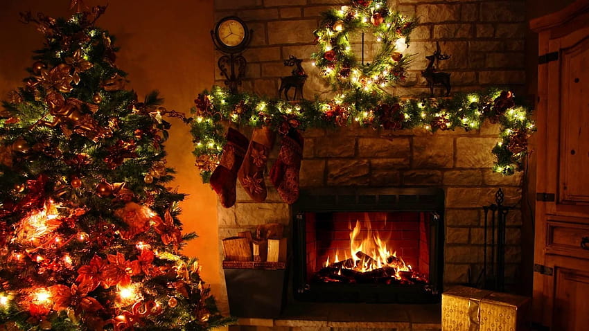69 Christmas Fireplace [1920x1080] for your , Mobile & Tablet, vintage ...