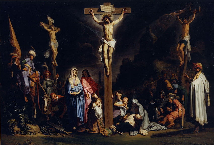 Kreuzigung Jesu, gekreuzigter Jesus HD-Hintergrundbild