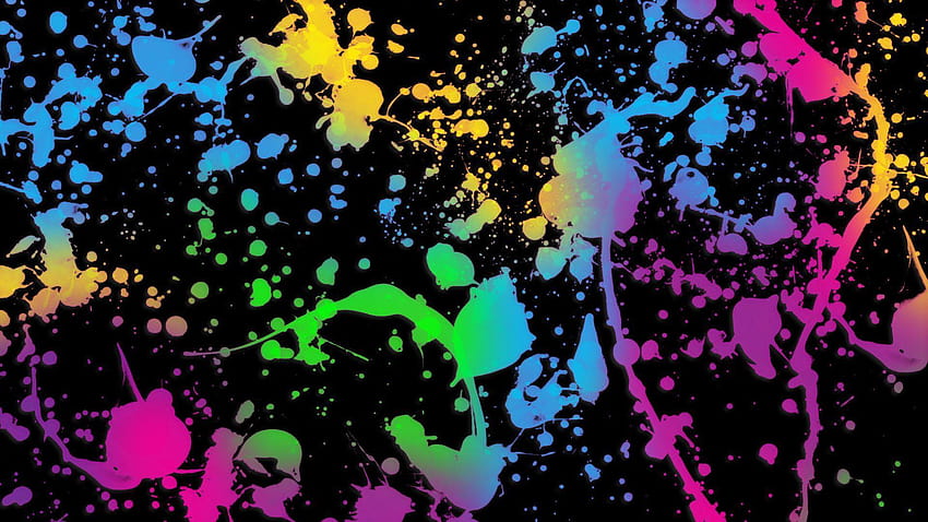 : Paint Splatter Backgrounds, ink splash HD wallpaper