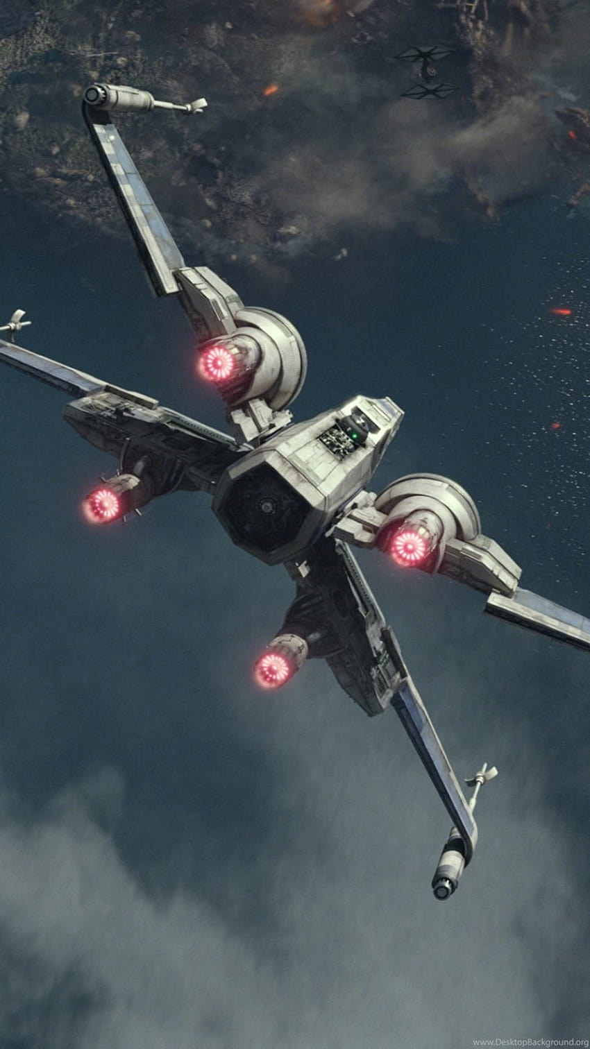 Star Wars The Force Awakens X wing Starfighter Iphone ... 背景 HD電話の壁紙