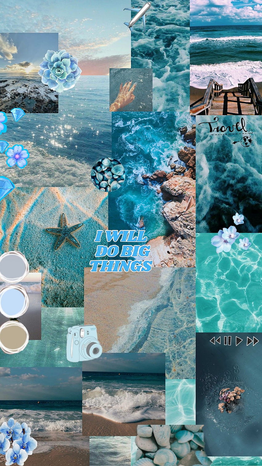 Download Vibrant Collage Aesthetic  Summer Laptop Wallpaper Wallpaper   Wallpaperscom