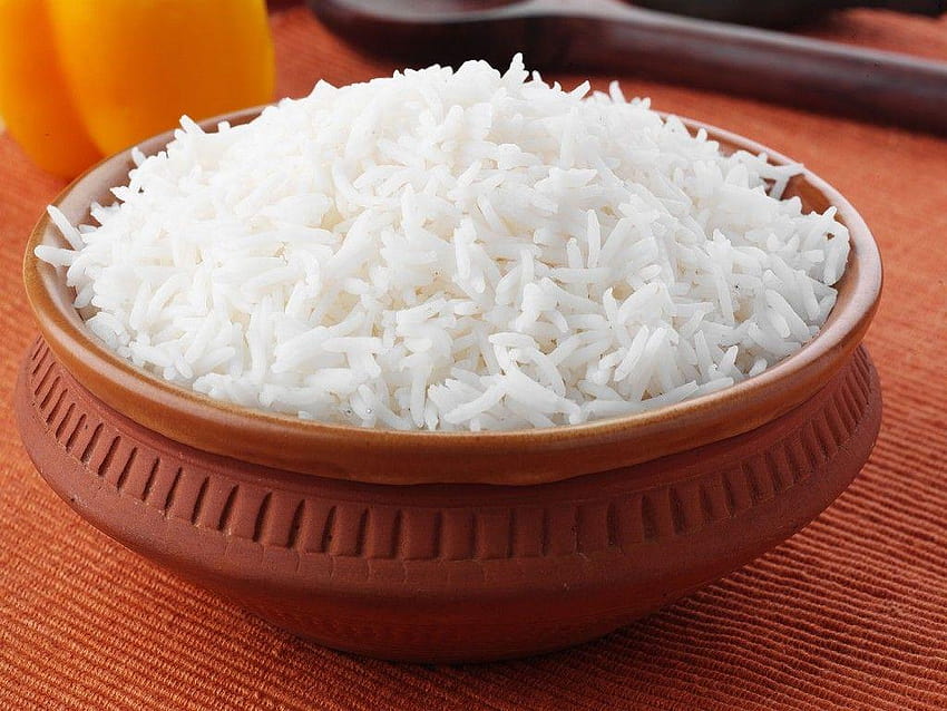 Piatto di riso bianco 1024x768 Sfondo HD