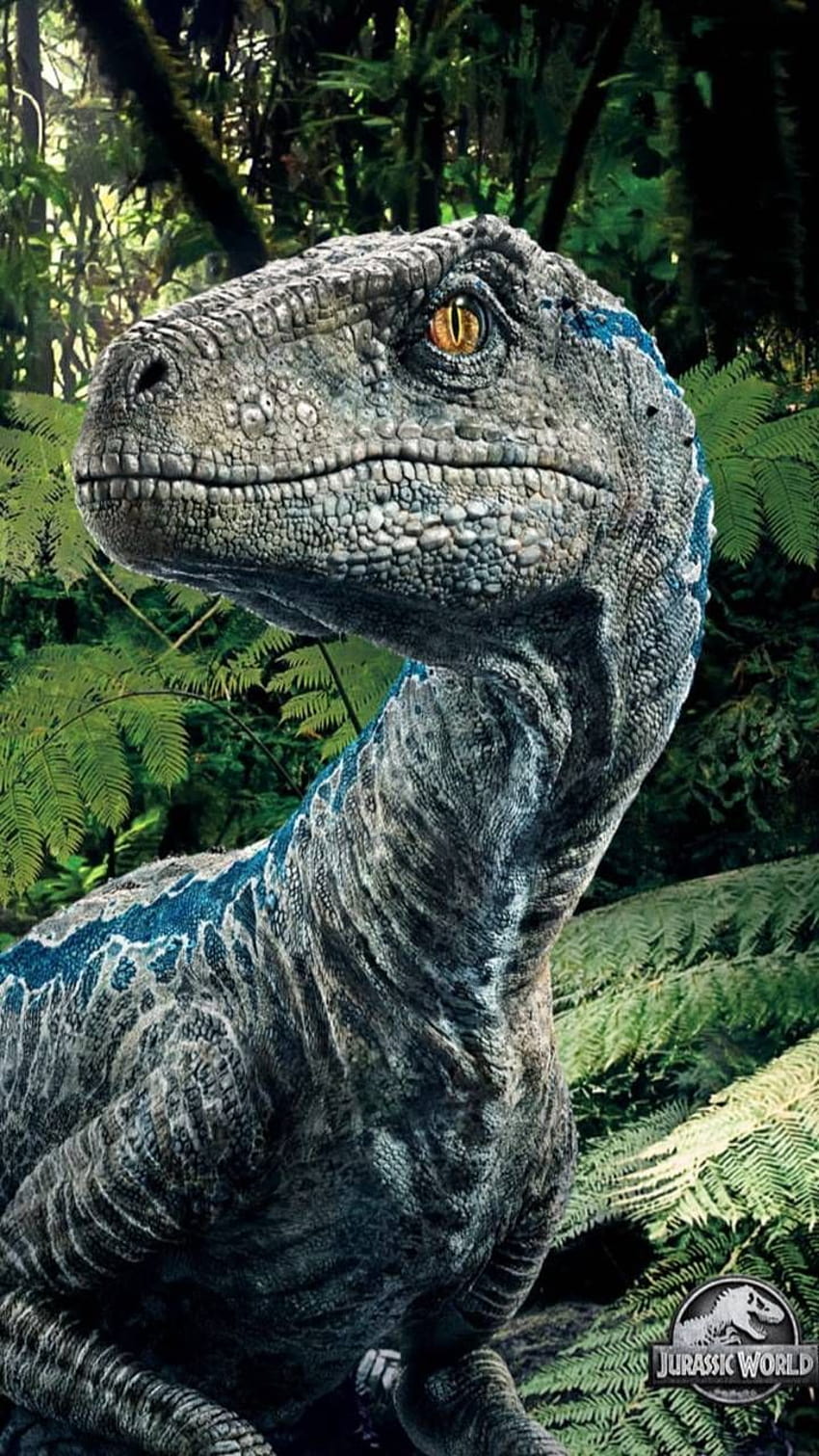 Niebieski Jurassic World, niebieski dino Tapeta na telefon HD