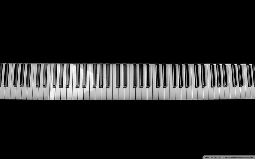 Piano Keyboard ❤ for Ultra TV • Wide, vintage music keyboard HD wallpaper