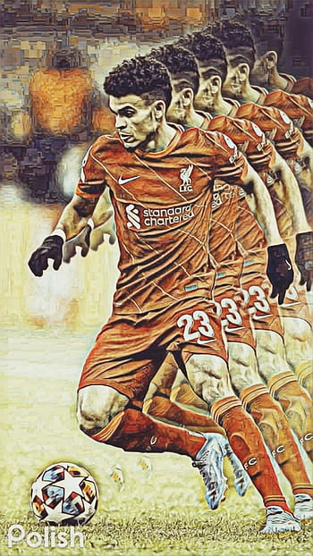 HD wallpaper: Luis Díaz, Football Player, Liverpool FC, Colombian