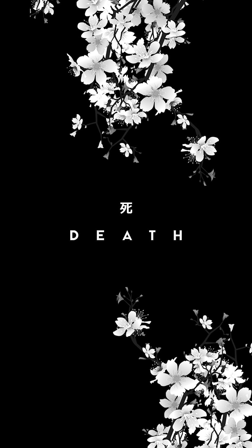 Pin Papes panosundaki, flor japonesa negra fondo de pantalla del teléfono