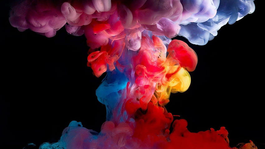 Colorful Smoke, rainbow smoke HD wallpaper