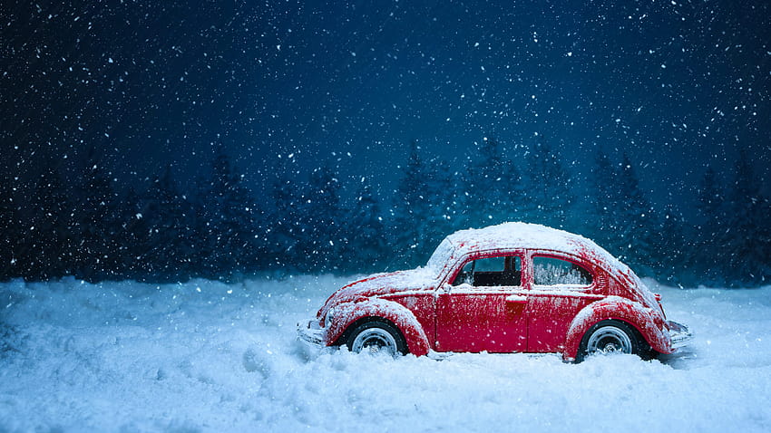 Volkswagen Beetle, Car, Snowfall, Winter, , Background, 9d3141, winter volkswagen HD wallpaper
