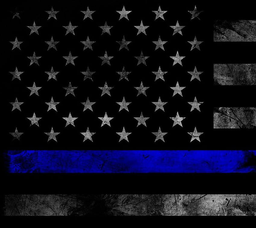 thin blue line led flag