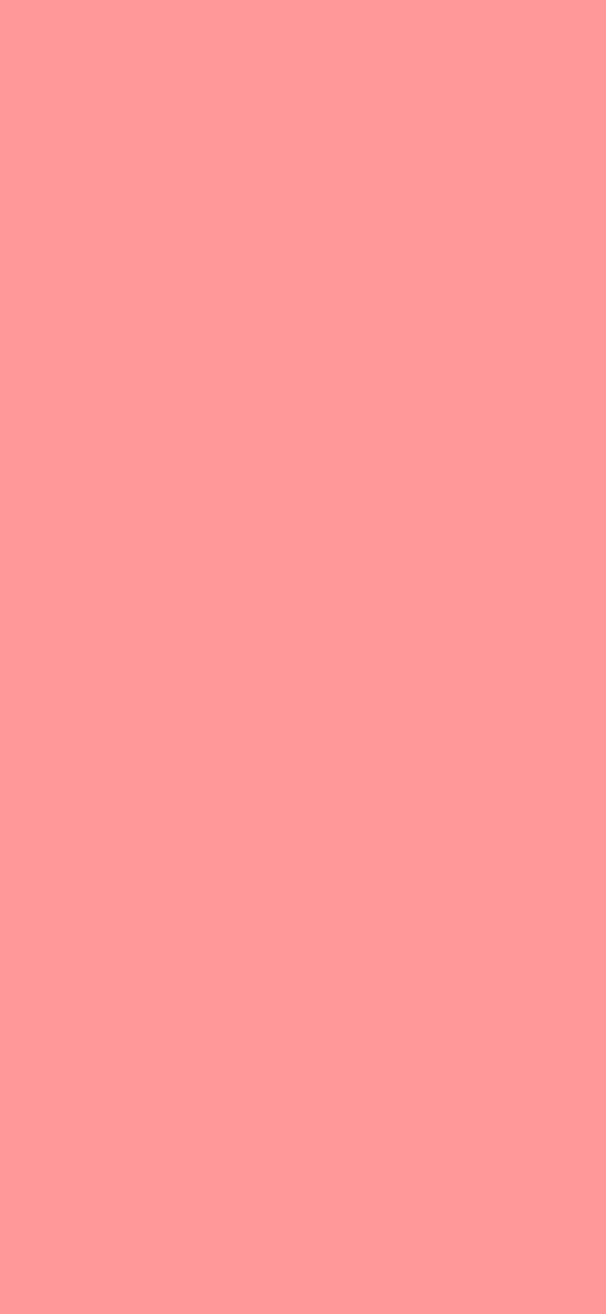 1125x2436 Light Salmon Pink Solid Color Backgrounds, solid iphone HD phone wallpaper