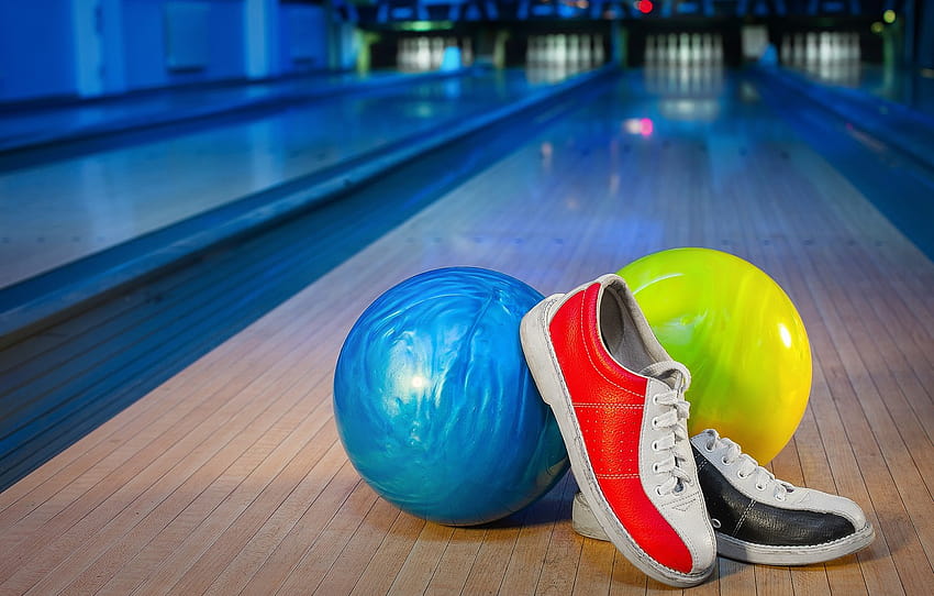 balle, baskets, ombre, piste, balles, bowling, bowling, section спорт, boule de bowling Fond d'écran HD