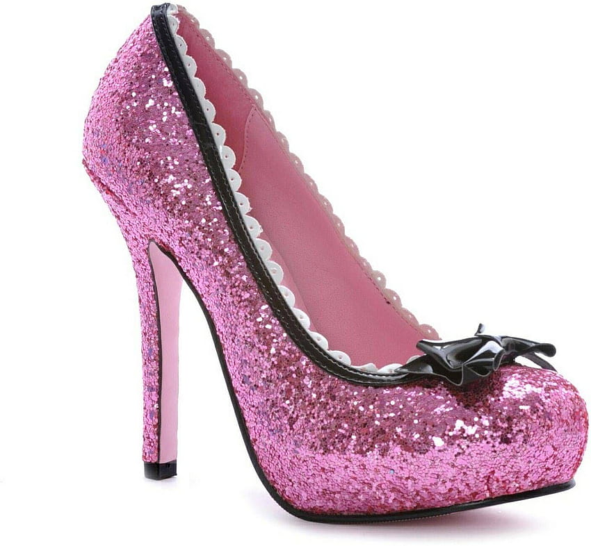 Glitter Pink Shoes, christian louboutin HD wallpaper