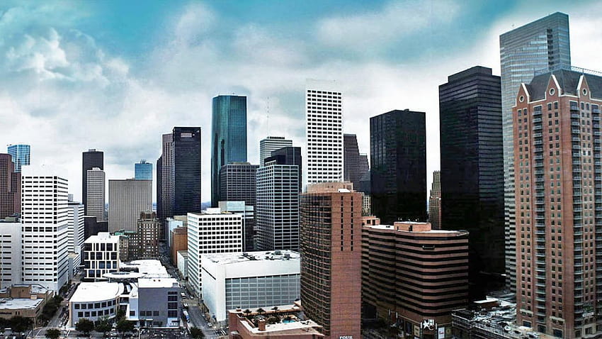 Houston Skyline, houston teksas HD duvar kağıdı