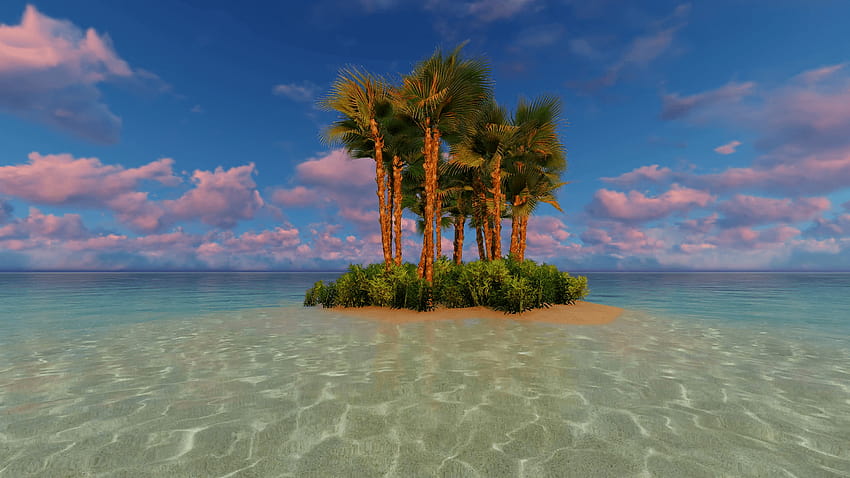 Tropical island vacation idyllic backgrounds Dusk Motion Backgrounds, island background HD wallpaper