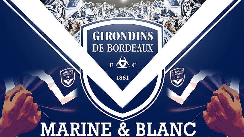 สัญลักษณ์ FC Girondins de Bordeaux วอลล์เปเปอร์ HD