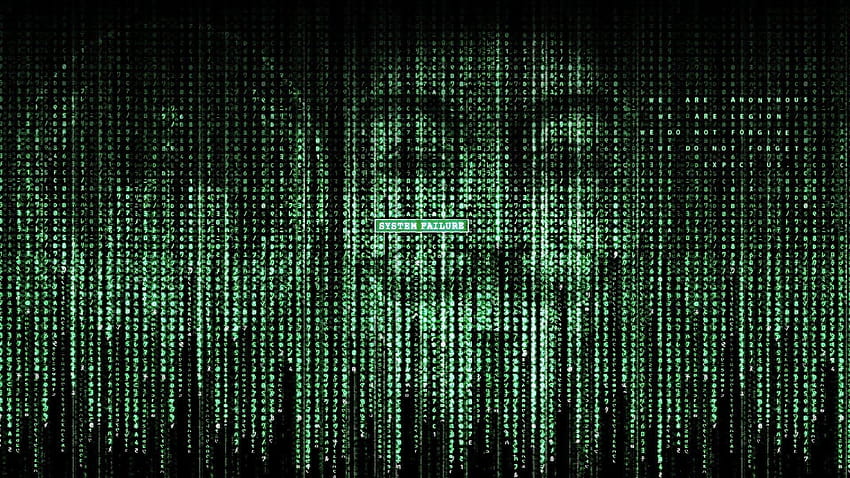 Anonymous, Hacking, The Matrix / и, матричен компютър HD тапет