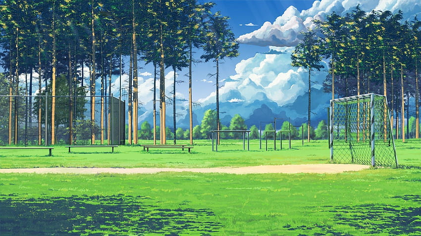 children playground anime HD wallpaper