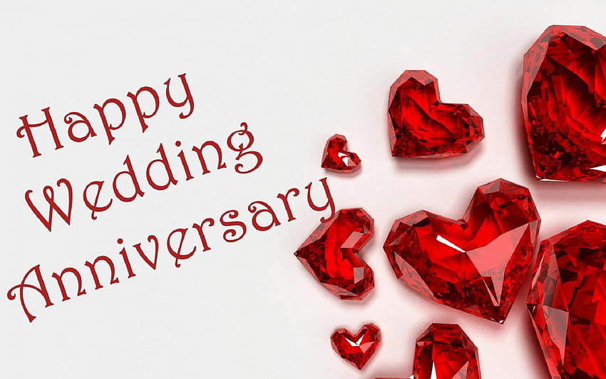Happy Wedding Anniversary Hearts ...itl.cat HD wallpaper | Pxfuel