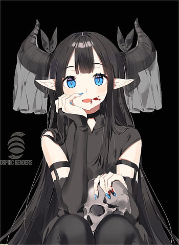 Yandere anime girl demon succubus 