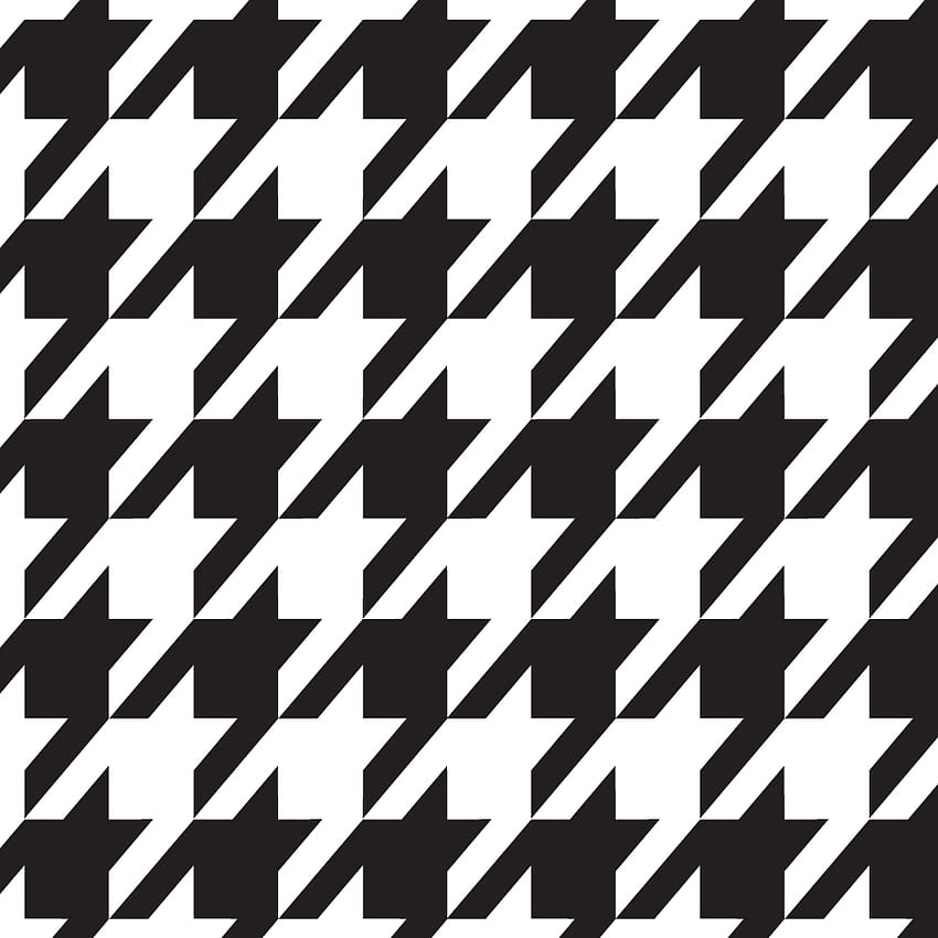 Black And White Houndstooth Pattern. Black And White Dog Tooth HD phone wallpaper