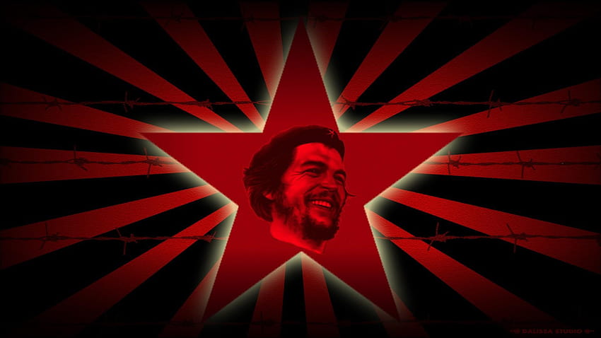 Revolución che guevara estrella roja líder asesino guerrillero fondo de pantalla