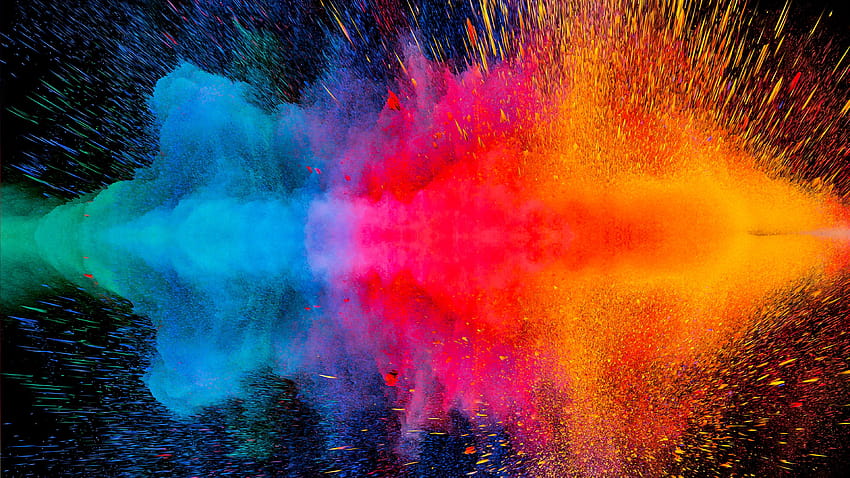Colorful Dispersion , Abstract, colorful landscape HD wallpaper