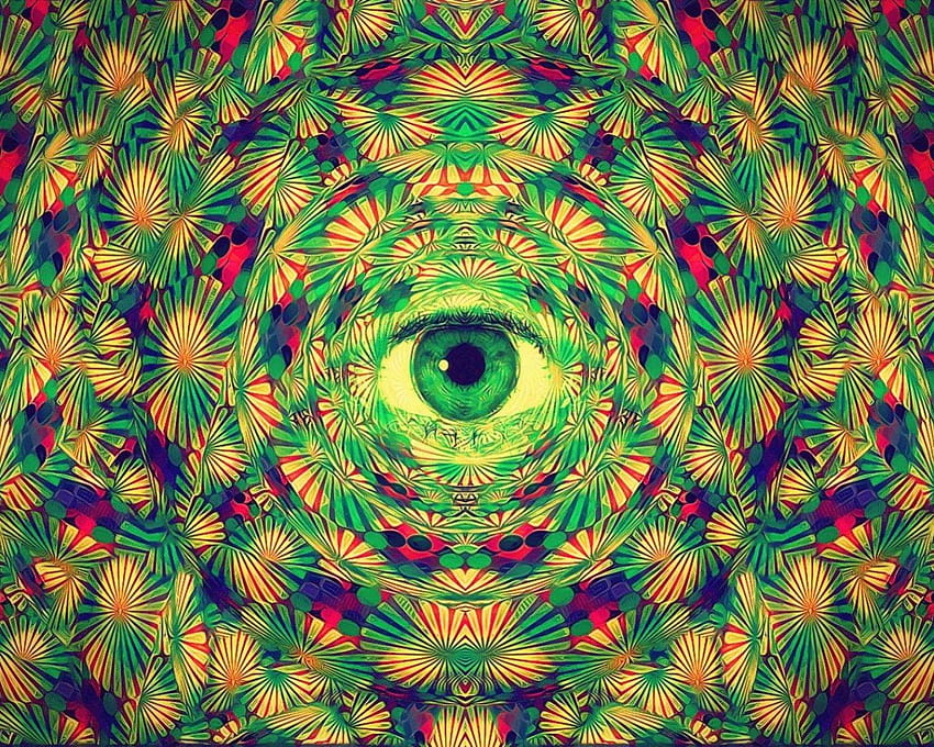 Psychedelic , trippy, gözler ... foru, psychedelic estetik HD duvar kağıdı