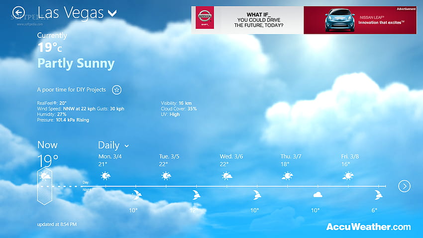 Clima en vivo para Windows fondo de pantalla