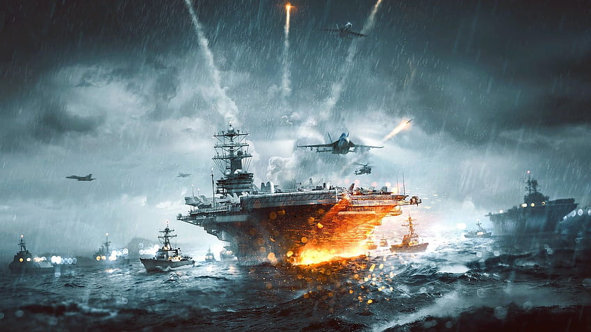 kapal perang video game Battlefield 3 kapal induk pesawat militer Wallpaper HD