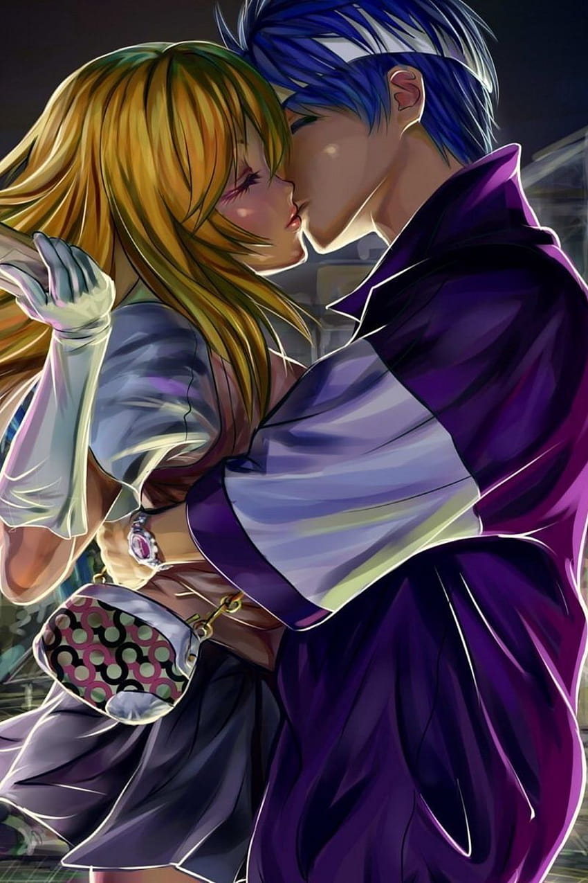 Beijo de casal de anime, beijo de desenho animado Papel de parede de  celular HD