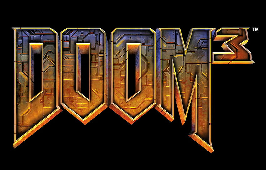 logo, logo, Doom, Doom 3 , section игры, doom logo HD wallpaper