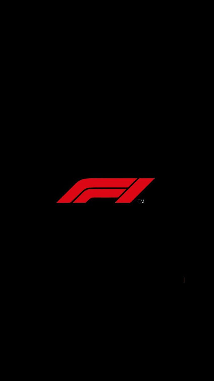 F1 로고, 포뮬러 원 모바일 미니멀리스트 HD 전화 배경 화면