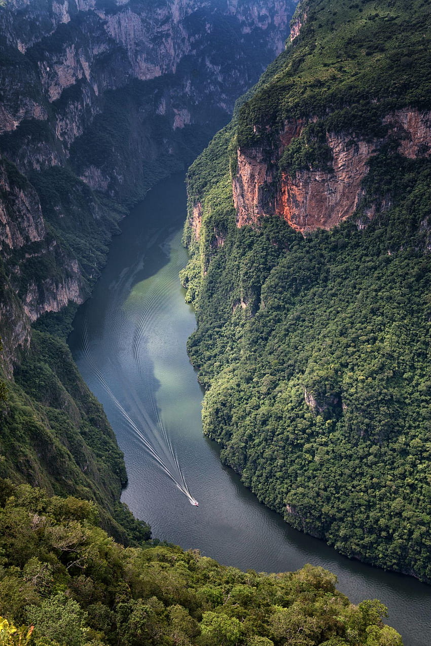 Cañón del Sumidero, Chiapas, México… fondo de pantalla del teléfono