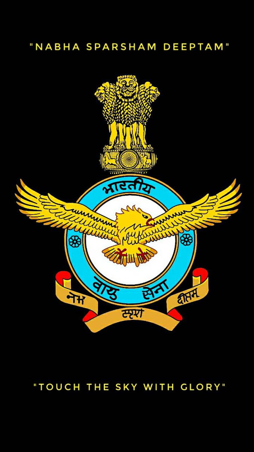 Fuerza aérea india por hebbuli, logotipo de la fuerza aérea india fondo de pantalla del teléfono