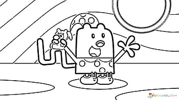 wow wow wubbzy coloring pages