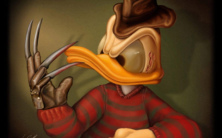 Kaczor Donald, Freddy Krueger, 3D ::, Freddy Kruger Tapeta HD