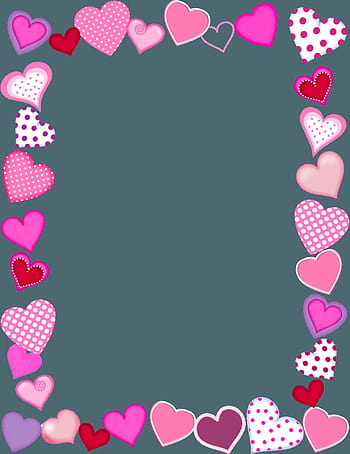Borders Drawing Valentines Day Transparent & PNG Clipart, valentines ...