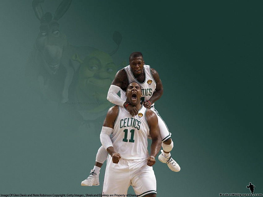 Nate and Big Baby – Shrek and Donkey, glen davis HD wallpaper