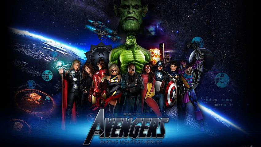 Marvel Avengers Team Super Heroes Backgrounds, marvel team HD wallpaper