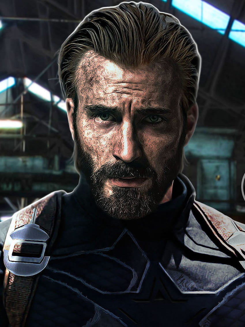 3840x2400 Captain America Beard Look In Infinity War 3840x2400 [3839x2400] na telefon komórkowy i tablet, Kapitan Ameryka z brodą Tapeta na telefon HD