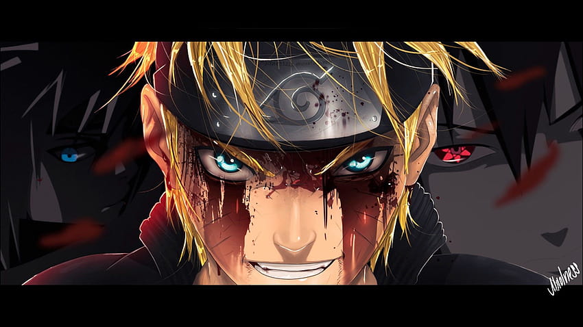 anime naruto, Uzumaki Naruto, ojos azules, Konoha, enojado, sangre  1920x1080, naruto enojado fondo de pantalla | Pxfuel