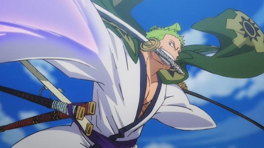 One Piece Kapitel 954: Der wahre Grund, warum Hawkins zu Kaido kam, Zoro Enma HD-Hintergrundbild