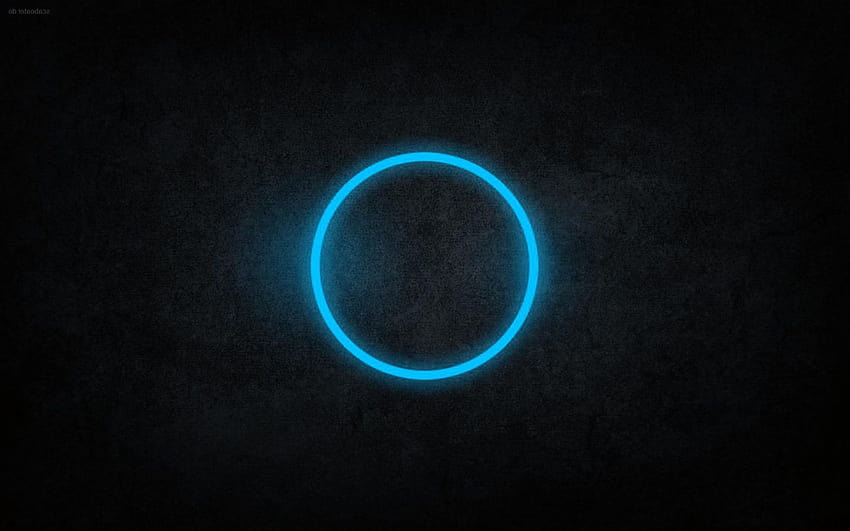 Abstract Blue Black Dark Circles Rings Cyan Neon Art blue [1920x1200] for your , Mobile & Tablet, วงแหวนนีออน วอลล์เปเปอร์ HD
