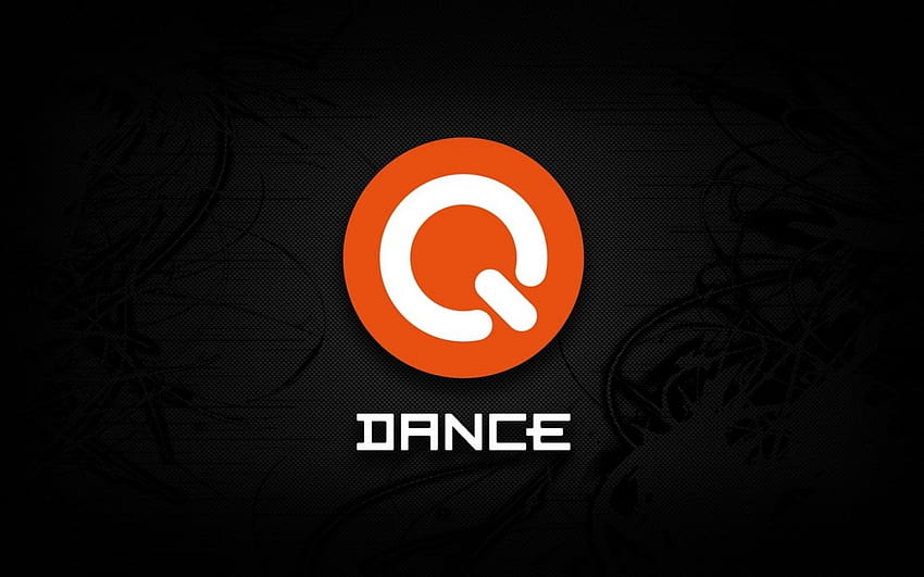 : illustration, text, logo, circle, brand, Q dance, computer , font 1920x1200, dance logo HD wallpaper
