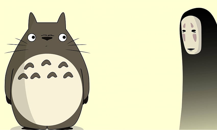 Totoro e Kaonashi papel de parede HD