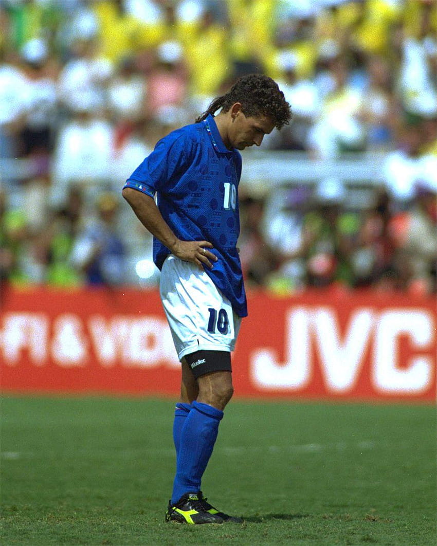 LEYENDAS DEL FÚTBOL. Roberto Baggio, Selección fondo de pantalla del teléfono