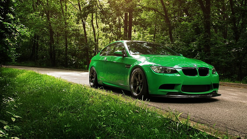 Go Green BMW Nature HD wallpaper