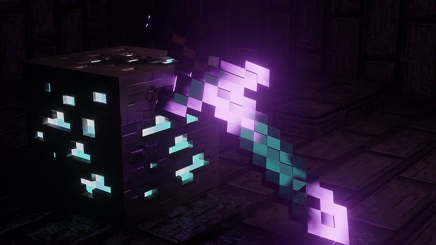 Espada Encantada do Minecraft ao vivo, minecraft ao vivo papel de parede HD